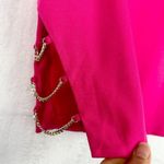 H:ours Cassia Mini Dress Size XS Fuchsia Ponte Open Back Chain Link Photo 6