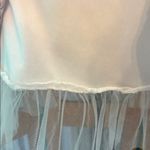 Fit and Flare Asymmetrical Midi Skirt with Tulle Pink Size undefined Photo 4