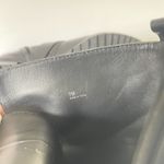 Rebecca Minkoff  Black Leather MOTO Boots Sz 7 Buckles Full Zipper Heel Great Con Photo 7