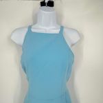 Amanda Uprichard Amanda‎ Uprichard Women's Square Neck Tulip Hem Mini Dress Light Blue Size Large Photo 4