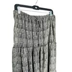 Adrianna Papell Long Tiered Skirt Women’s Large Maxi Flowy Boho Drawstring NEW Photo 1