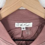 On The Road Mauve Pink Faux Suede Lace Up Zip Front Bomber Jacket Photo 1