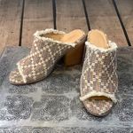 London Rag Maya Tweed Tapestry Block Heel Open Photo 0