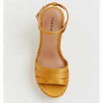 Torrid Satin Espadrille Platform Wedge Sandals Size 9W Photo 2