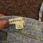 Aeropostale  Blue and Yellow Floral Cropped Smock Top Photo 1