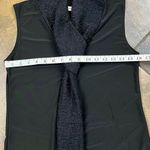 Tiffany & Grey Sleeveless Sparkle Scarf Blouse Petite Medium Black Size undefined Photo 3
