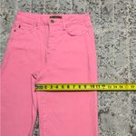 Judy Blue  High Rise Control Top Wide Leg Crop Jeans Pink size 7/28 Photo 8