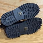 Madewell  The Rayna Lace-Up Lug-Sole Black Leather Boots Size 7.5 Photo 10