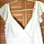 Altar'd State  Size XL NWT off white Veronica Flutter Sleeve Dress Photo 8