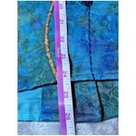 Indigo Moon Vintage Jacket/Blazer Womens Small Blue/Green Bohemian Embroidered Blue Photo 10