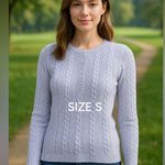 ZARA Gray Cable Knit Sweater Photo 2