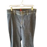 Spanx - Pintuck Blue Flare Wide Leg Jeans Sz Xl Photo 4