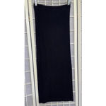 All Saints Minimalist Classic Designer Chic City Black Midi Maxi Skirt USA Small Photo 2