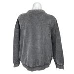 ZARA  Gray Black Knit Fleece Long Sleeve Crew Neck Sweater Sweatshirt Top Size M Photo 1