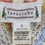 Love Riche Colorful Boho Knit Vest with Side Ties Size Small Knit Open Vest Photo 7