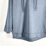 Avia Size Large Hoodie Sweatshirt Cropped Dolman Sleeve Lace Up Blue 1509 Photo 4