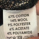 Dries Van Noten Women's Sweatshirt Black and Gold Sz Medium Photo 4