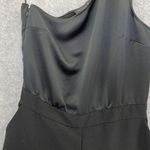 Truth & Fable Women's Formal Jumpsuit Solid Black Size Medium One Shoulder Photo 10