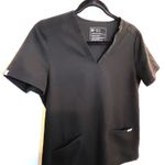 FIGS Black V Neck Scrub Top Technical Collection Womens Size Small Photo 2