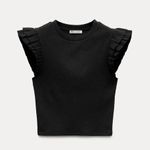 ZARA  Ruffle Sleeve Top Photo 0
