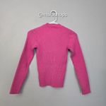 Lazy Oaf  Zippy Mouth Pink Ribbed Sweater Photo 4