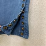 Soft Surroundings Blue Snap Up Ankle Leggings Photo 5