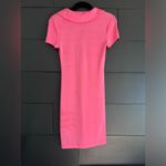 Urban Outfitters  Hot Pink Dress Women’s Sz S Short Sleeve Cover Up Buttons EUC Photo 3