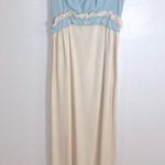 Stunning vintage beaded bow back maxi dress Blue Photo 0