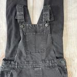 Dollhouse Distressed Black Denim Overalls Frayed Ripped Faded Grunge Streetwear Photo 3