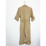 Banana Republic  Poplin Jumpsuit Size Small Utility Tan Flightsuit Oversized Chic Photo 13