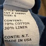 Cut Loose Dress Small Linen Blend Oversized Tiered Blue Photo 5