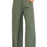 Holley Girl Gabbie Wide Leg Pants in Olive Green 1X Plus Size Photo 0