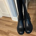 Solanz Full Length Boots Black Tan Zip up Gretchen Winter Dress Womens 7.5 New Photo 8