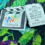 Take Two PXL Floral Midi Skirt Elastic Waist Lightweight Colorful Tropical Boho Black Size undefined Photo 7