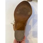 Lucky Brand Echoh Sesame Lace Zipper Ankle Bootie Heels EUC Sz 7.5 Leather Suede Photo 5