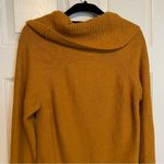 Moth Anthropologie Brenta Cowl Neck Sweater Sz Medium Marigold Mustard Yellow Photo 10