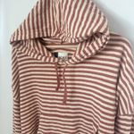 Roxy  Slub Knit Wide Cuff Striped Cotton Blend Pullover Beachy Surf Coastal XL Photo 4