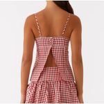 Peppermayo  Top & Mini Skirt Set Gingham Bellamy Size XXS Red White Photo 5