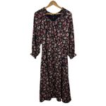 Talbots  Womens‎ Floral Midi Dress Sz XS Long Sleeve Boho Cottagecore Fall Modest Photo 2