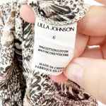 Ulla Johnson Elli Dress Yarrow Puff Sleeve Midi Length V Neck Leaf Print Dress 6 Photo 8