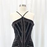 NEW Jump Apparel Womens XS Constellation Bodycon Dress Black Mauve Glitter Photo 4