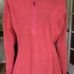 Zella Bright Orange Textured 1/2 Zip Pullover Hoodie Jacket L Photo 0