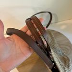 Fossil  Multi Colored Woven Brown Leather Top Handle Crossbody Medium Bag Photo 5