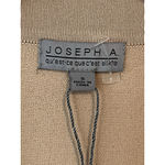 Joseph A Open Front Vest Womens Size Small Tan Sleeveless Cardigan Fringe NWT Photo 6