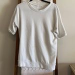 Cherish white knit scoop neck short sleeve tee shirt Photo 0