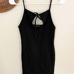 ZARA Ribbed Dress With Cut-Out Detail Photo 4