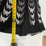 Roz & Ali (Target) Black Chevron Sweater Dress Belted Midi Womens Size Small Photo 8