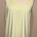 Reebok  Racerback Scoop Neck Tank Top Sleeveless Lime Cream Heather L/G/G NWOT Photo 0