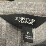 Simply Vera, Vera Wang Simply Vera Vera Wang long sleeved oversized ribbed grey long sleeve top /S /EUC Photo 12