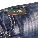 Miss Me NWT Miss Me Jeans Womens Size 26 Boyfriend Ankle Denim Embellished Flap Pockets Photo 6
